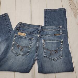 Miss Me Y2k low rise capri pants straight leg crop 27